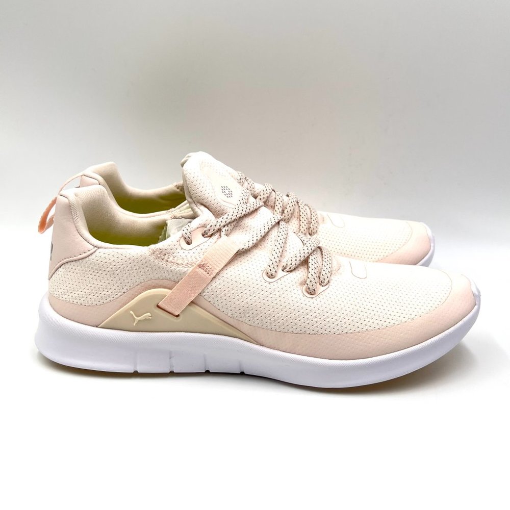 Puma Womens‎ Size 10 Laguna Fusion Pink White Knit Spikeless Golf Sneakers Shoes